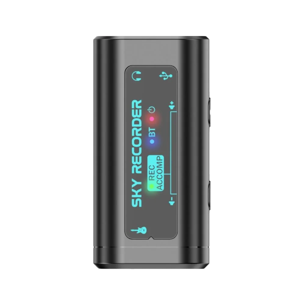 Plug-and-play Internal Recording Sound Card Classic Black Convenient To Carry Recording Sound Card Clip on ABS