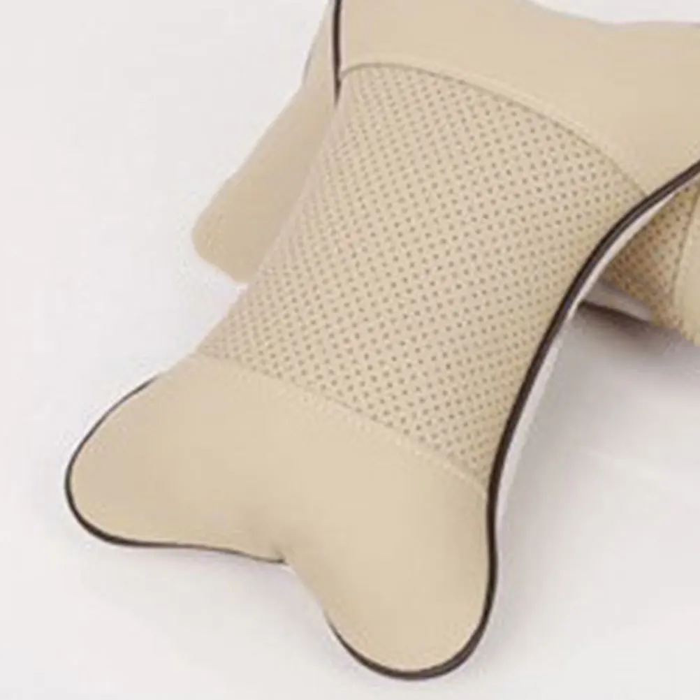 

Car Headrest Pillow Breathable Bone-Shape Neck Support Cushion with Premium Artificial for Car Seat Use