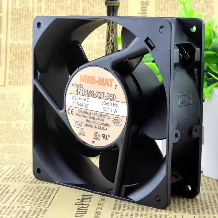 

Original NMB large air volume fan 4715MS-23T-B50 cabinet fan 230V UPS power supply fan