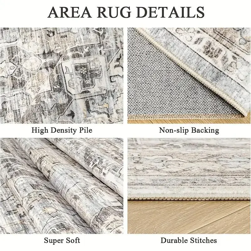 VIKAMA Bohemian Outdoor Carpet, Terrace Camping, Foldable And Convenient Carpet, Indoor Living Room Floor Mat, Home Decoration