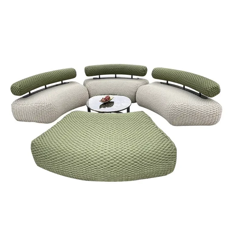 Outdoor rattan sofa garden villa hotel sales department community outdoor furniture