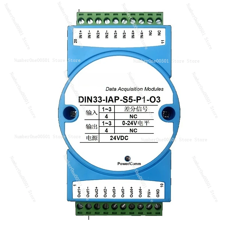 0-5V To 0-24V Speed Sensor Signal Isolation Transmitter Automotive Sine Wave Speed Pulse Measurement Module