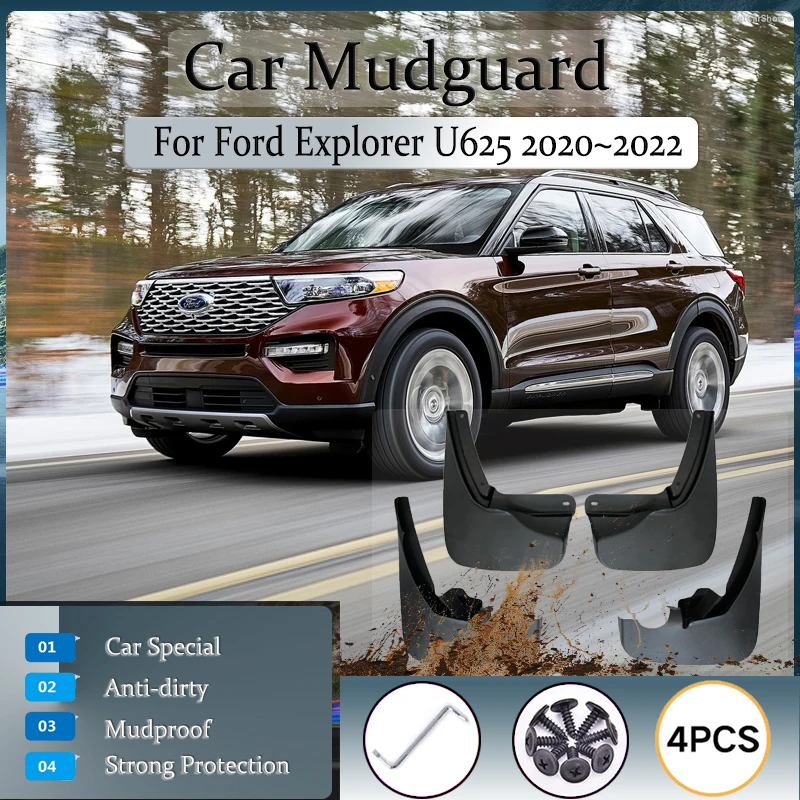 

For Ford Explorer U625 2020 2021 2022 Car Mud Guards Anti-splash Mudguards Fender Mudflapds Stying Pre-facelift Auto Accessories