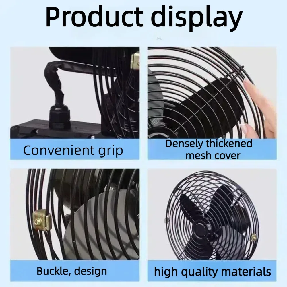

Rechargeable Lithium Battery Metal Fan for DeWalt 18-20V Li-ion Battery W/USB TYPE-C Portable Outdoor Camping Cordless Table Fan