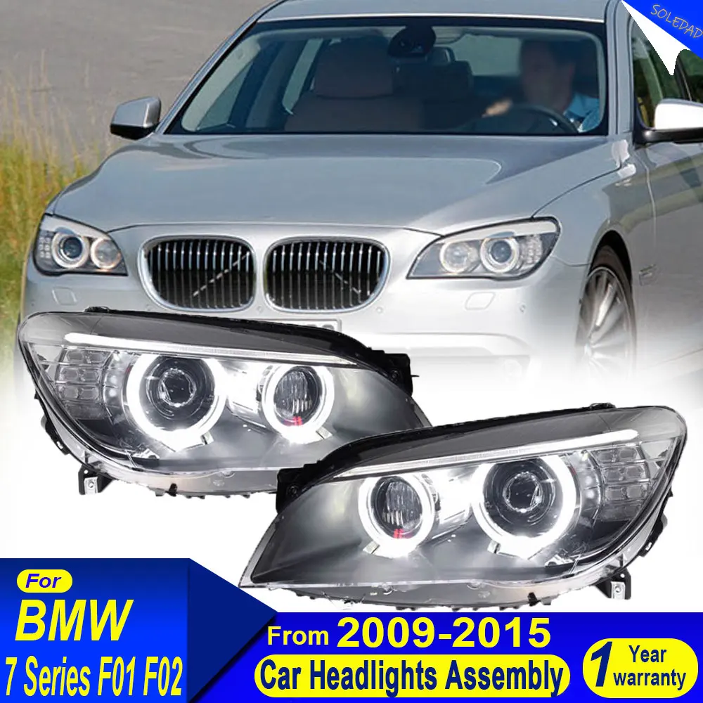 Car Headlights For BMW 7 Series F01 F02 2009-2015 Headlight LED Projector head Lamp Daytime Running Light Automotive Accessories