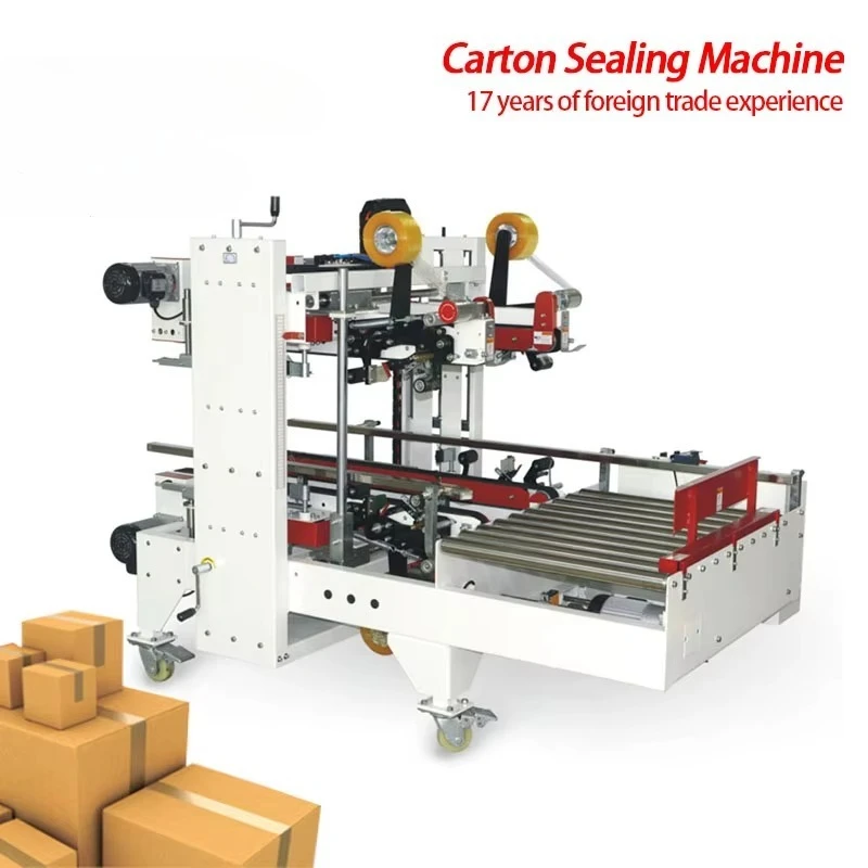 Cardboard Box L-shaped Sealing Tape Machine H-shaped Tape Beverage Chemica Factory Sealing Machine