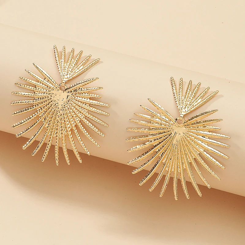 Vintage Jewelry Fashion Earrings For Women Ornaments Geometry Exaggeration Alloy Gold Earrings Trend 2022 Aliexpress Online Shop