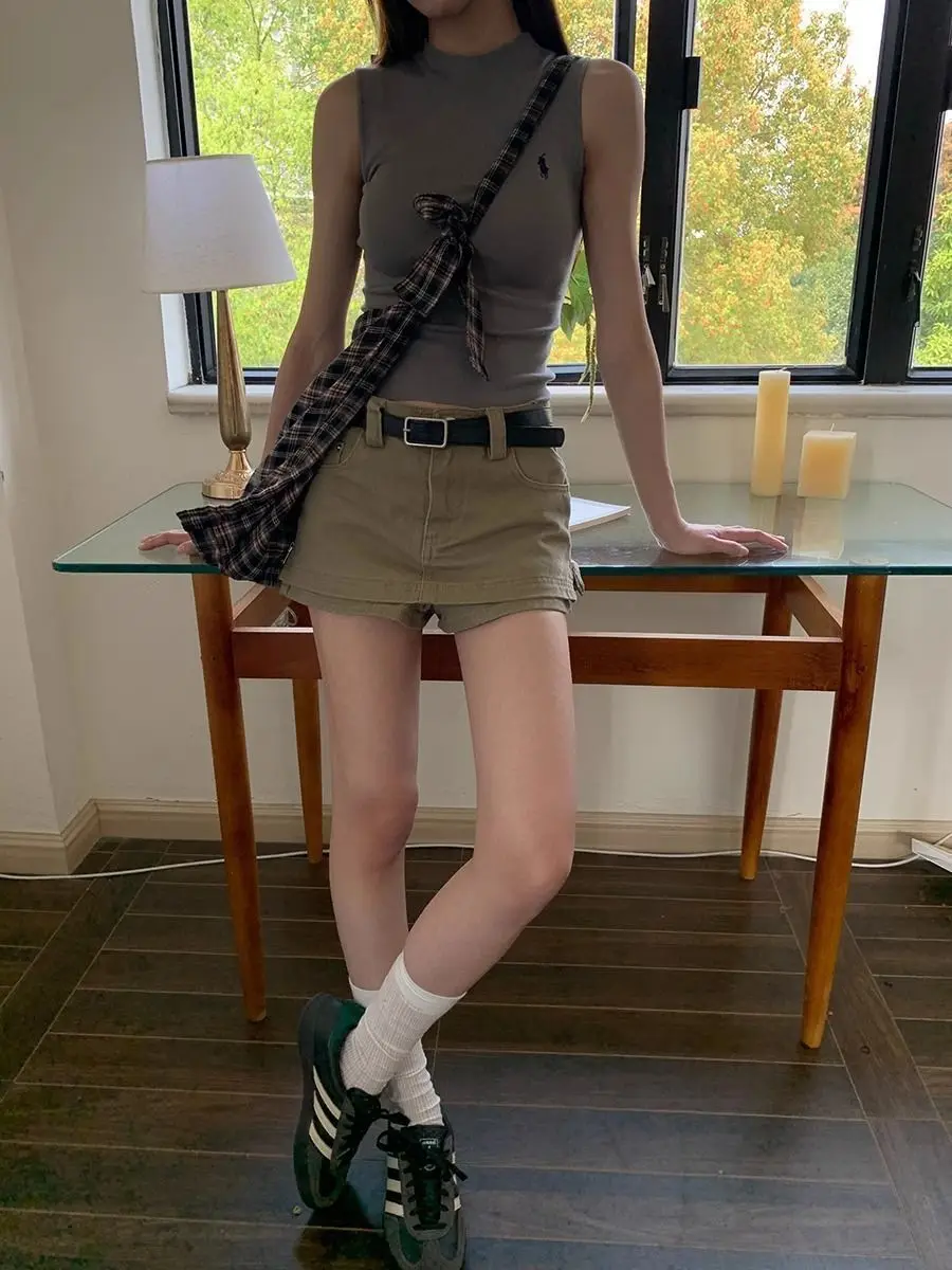 أزياء ريترو سبايس جيرل المضادة للضوء تنورة المرأة الجديدة عالية الخصر الدنيم تنورة كلمة #4