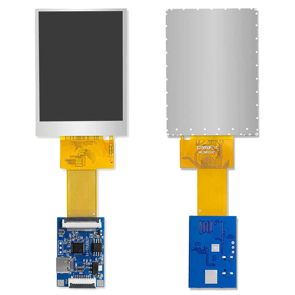 Módulo LCD TFT de 3,5 polegadas e 4 polegadas IPS 5 pontos tela serial HD de toque capacitivo 240 * 320 ângulo de visão completo