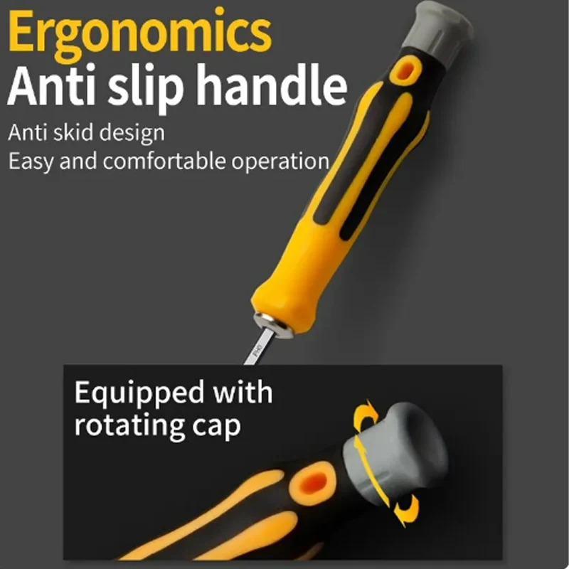 12 In 1 Magnetic Screwdriver Set Cross Flat Shaped Screwdriver Head Multifunctional Precision Handheld Maintenance Tool