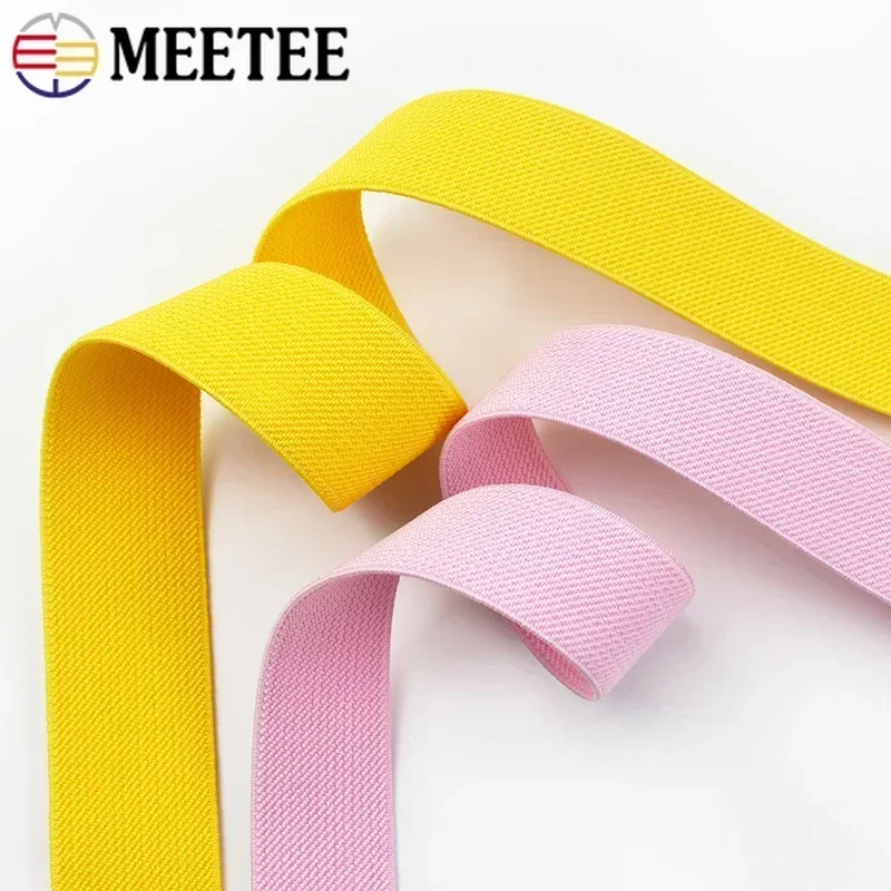 5Meters 10-50mm Sewing Elastic Bands Underwear Pants Waist Rubber Band Stretch Strap Webbing Belt Tapes DIY Garment Accessories