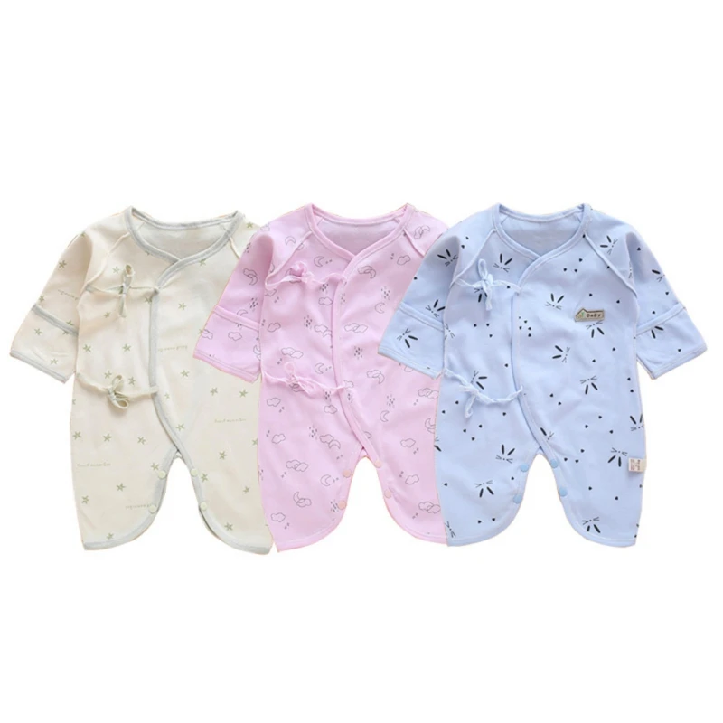 Autumn Newborn Baby Cute Romper Long Sleeves Cotton Baby Pajamas Cartoon Printed Baby Girls Boys Clothes newborn