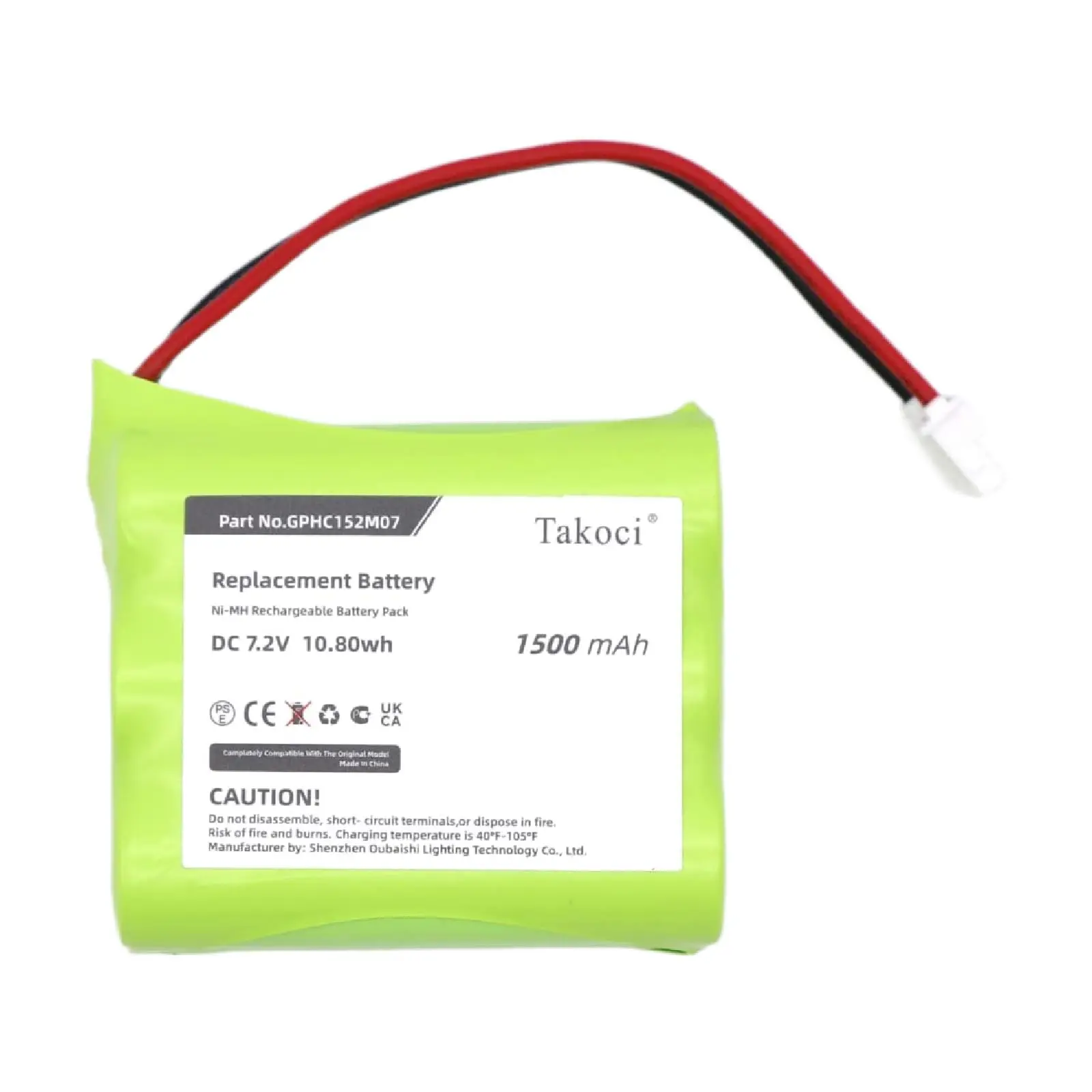 Replacement Battery for Dirt Devil  EVO M678, M678 GPHC152M07 7.2V/mA