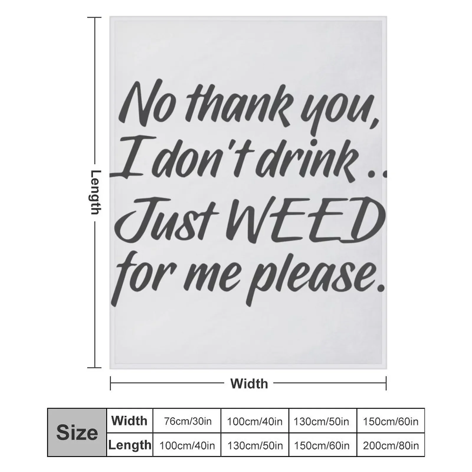 لا شكرا لك أنا لا أشرب فقط الاعشاب بالنسبة لي يرجى رمي بطانية أريكة الزخرفية الفاخرة St الفاخرة مصمم الزخرفية البطانيات #6