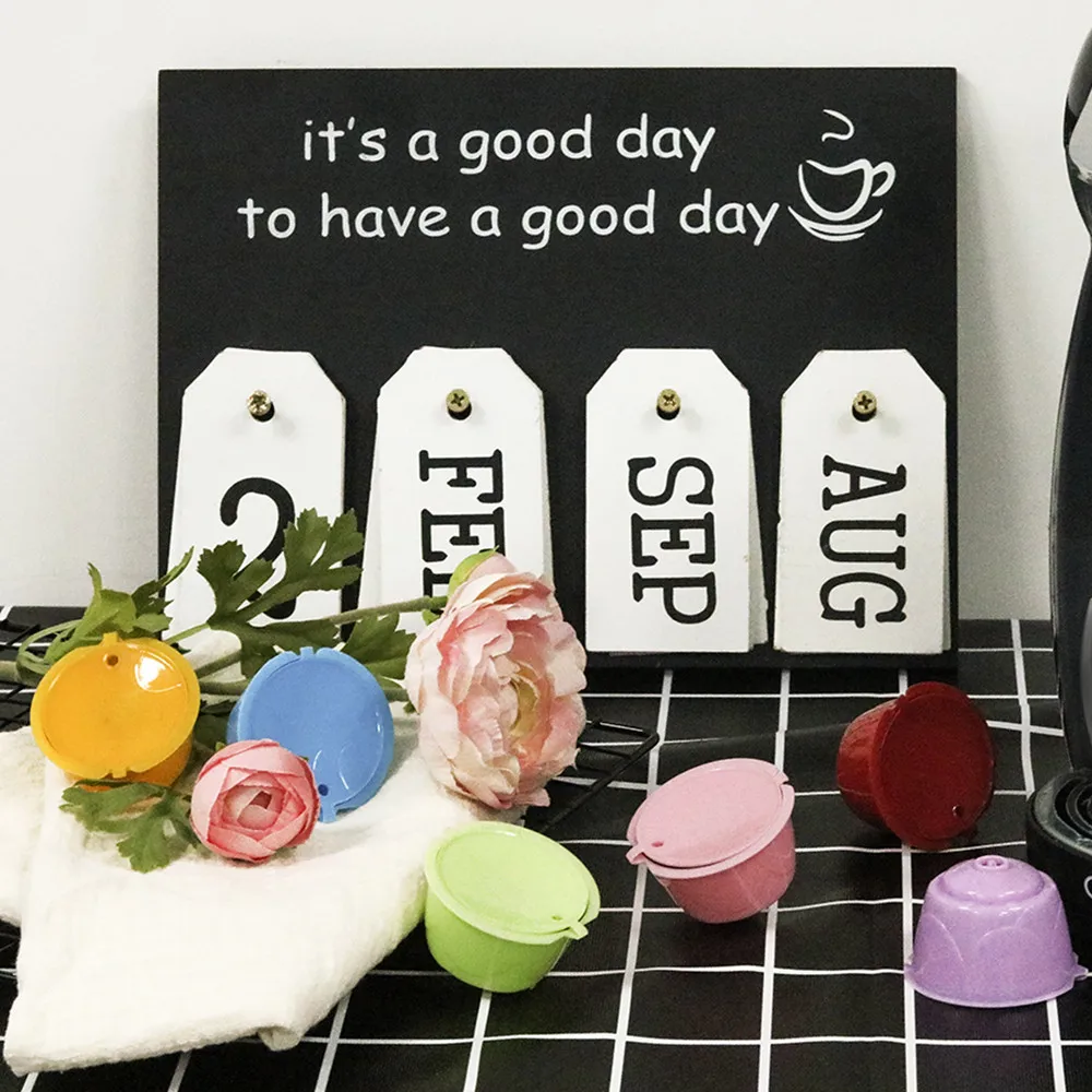 iCafilas Reusable Dolci Gusto Coffee Capsule 3rd Two Color Plastic Refillable Dolce Gusto Fit for Nescafe Coffee Machine