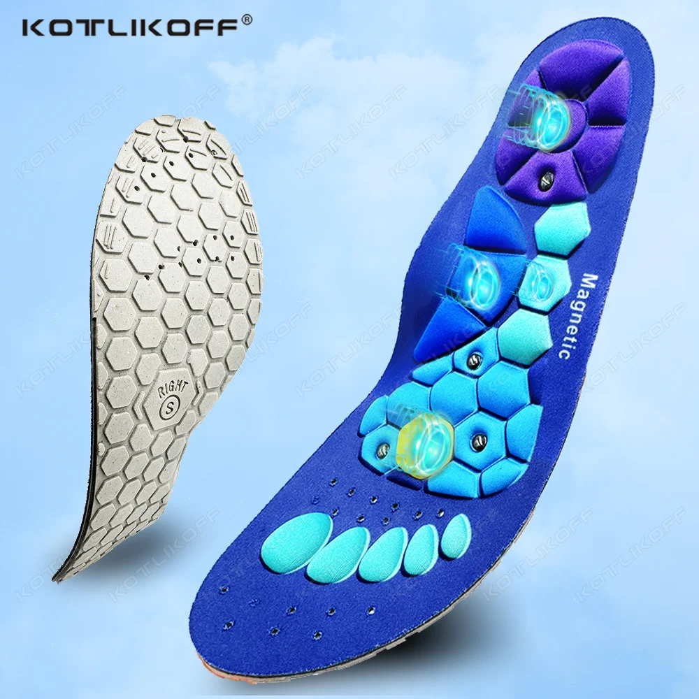 Medical Magnetic Therapy Sports Insoles Massage Foot Weight Loss Slimming Acupressure Insole Anti-fatigue Health Care Shoe Pads