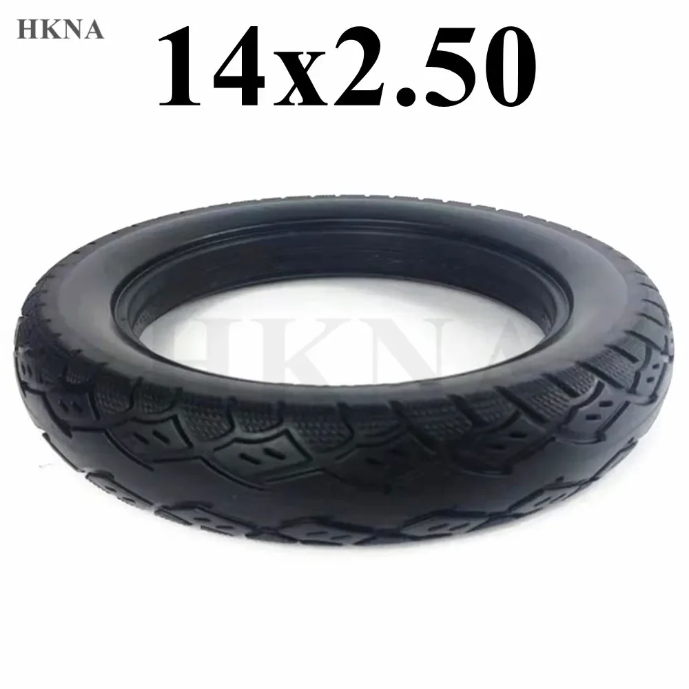 

14 Inch Tyre 14x2.50 Solid Tire Thickening And Puncture Proof Wheel Tyre for Electric Vehicle Tire Parts