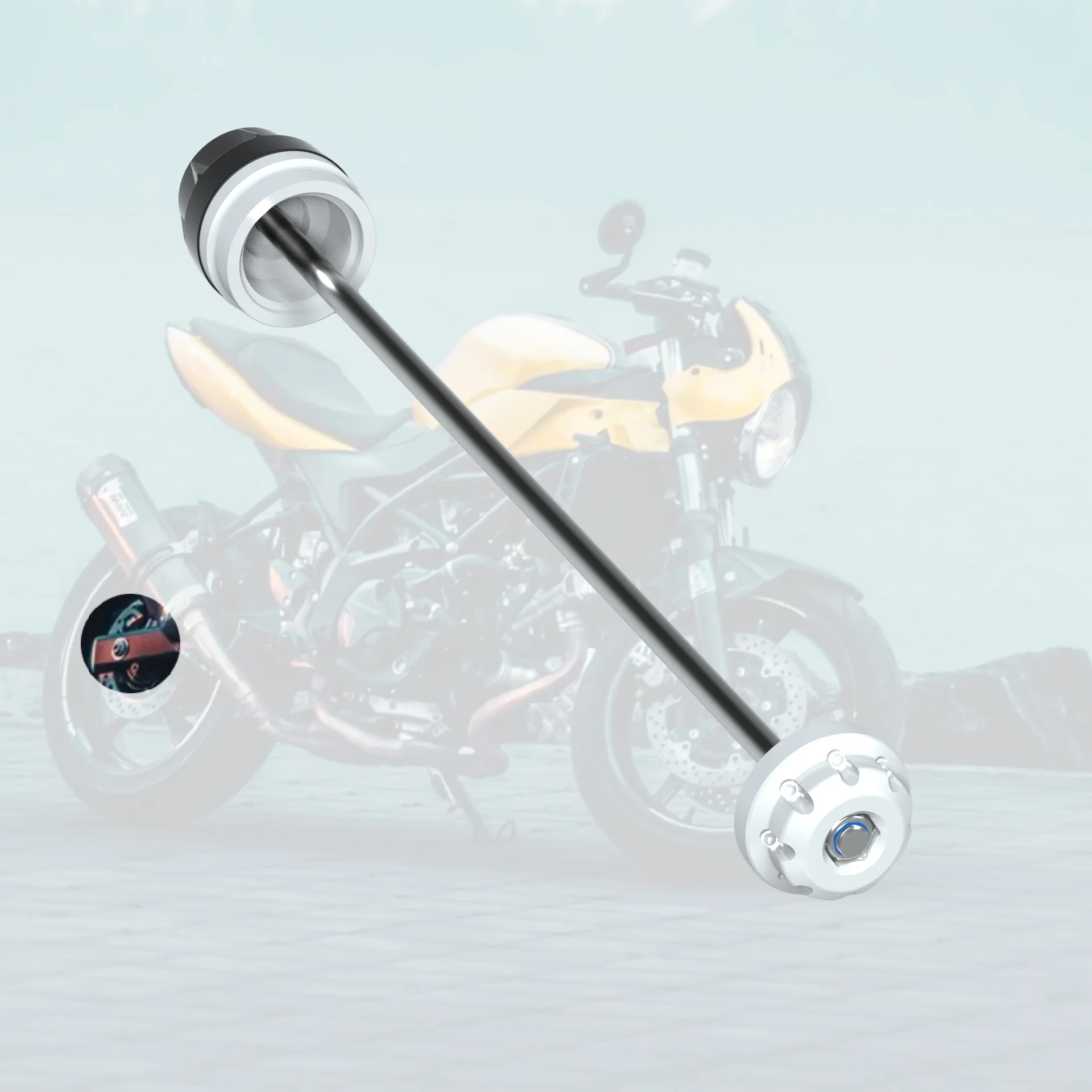 For Suzuki SV650 2015-2023 SV650X 2018-2024 Motorcycle Rear Axle Fork Crash Slider Wheel Protector