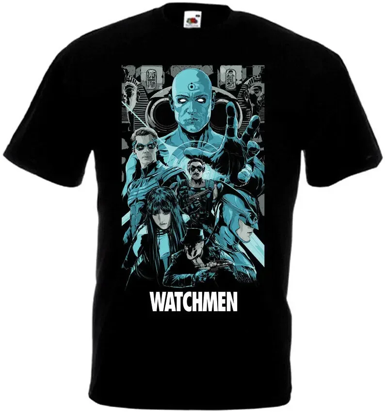 

Summer MEN's Japanese anime "WATCHMEN MEN" Harajuku printed T-shirt Cartoon character pattern clothing