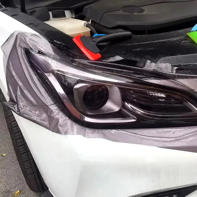 7.5Mil TPU PPF Car Headlight Tint Film Self Healing Scratch Sand Proof 0.3x15M OEM/ODM 5Yr Warranty Factory Wholesale view 4