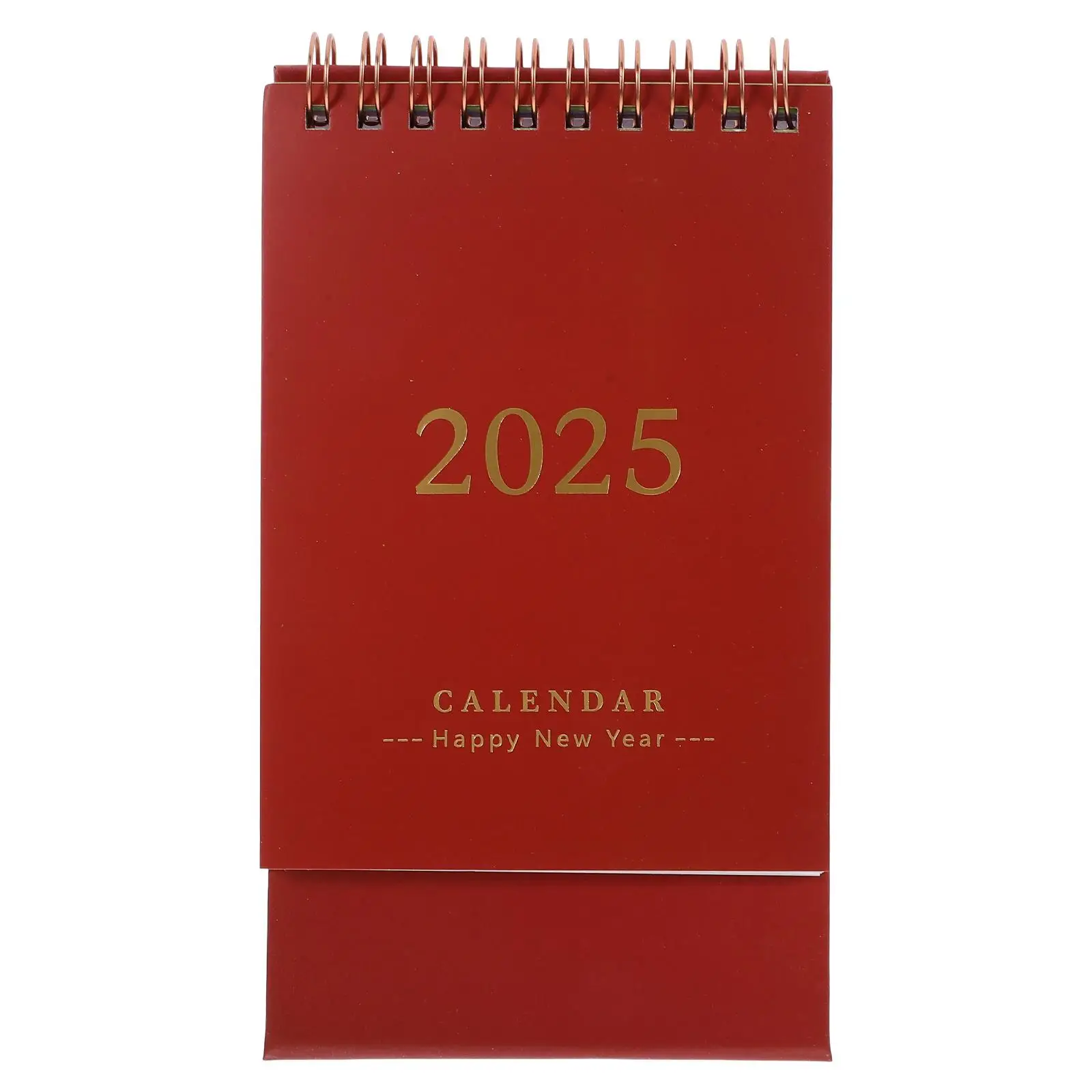 2025 Desk Calendar Minimalist Small Stand Cute Mini Compact Planner Vertical Display Monthly Holiday Schedule