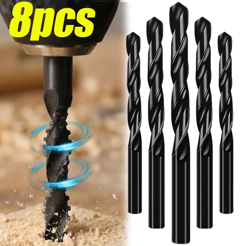 

Спиральные сверла из высокоскоростной стали, электрические зубчатые ударные инструменты для сверления отверстий для металла, дерева, пластика, ручные аксессуары