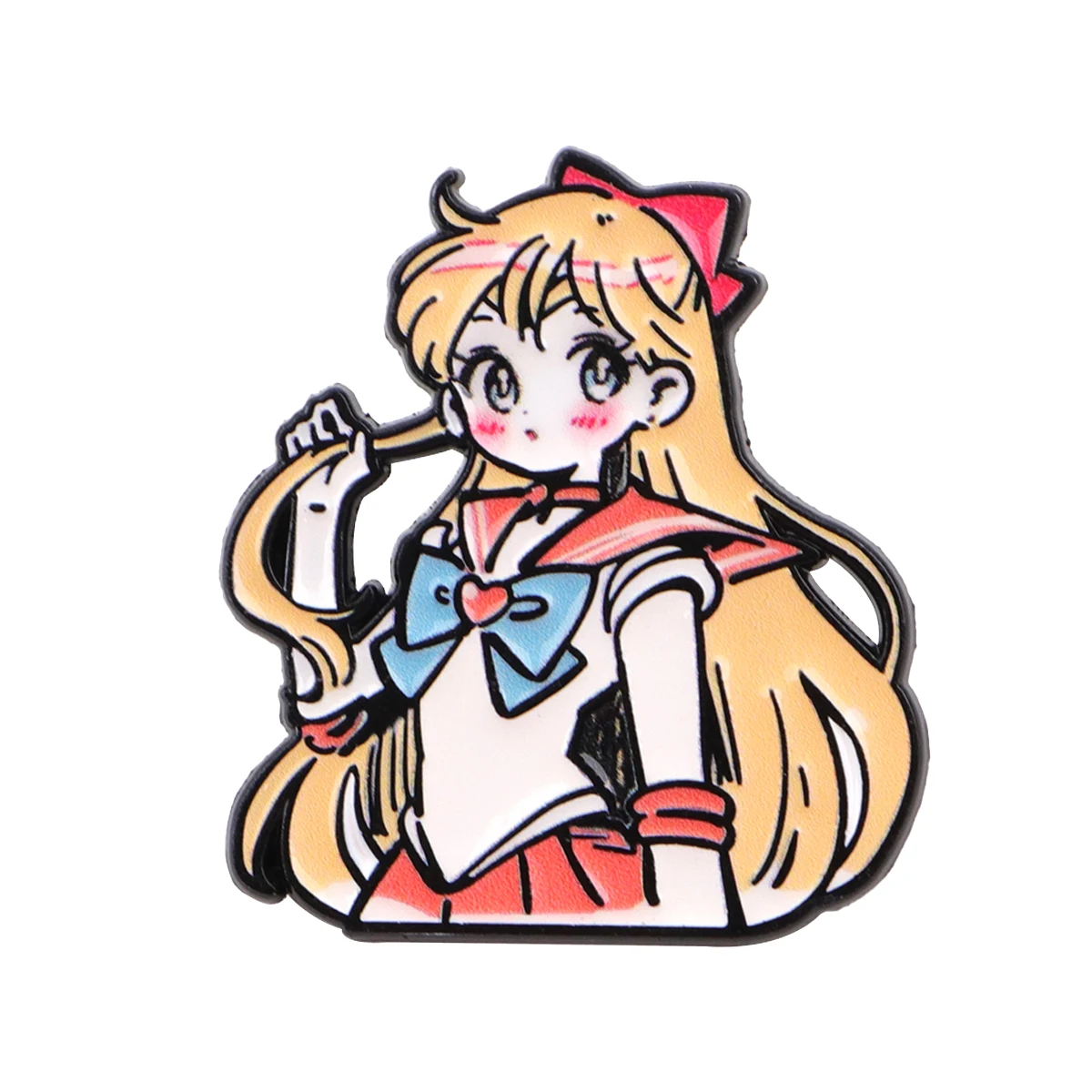 Cute Girls Smalto Pin Manga Anime Distintivi sullo zaino Cartoon Spille da donna Cappello Spille Accessori Cosplay Giocattoli Regali
