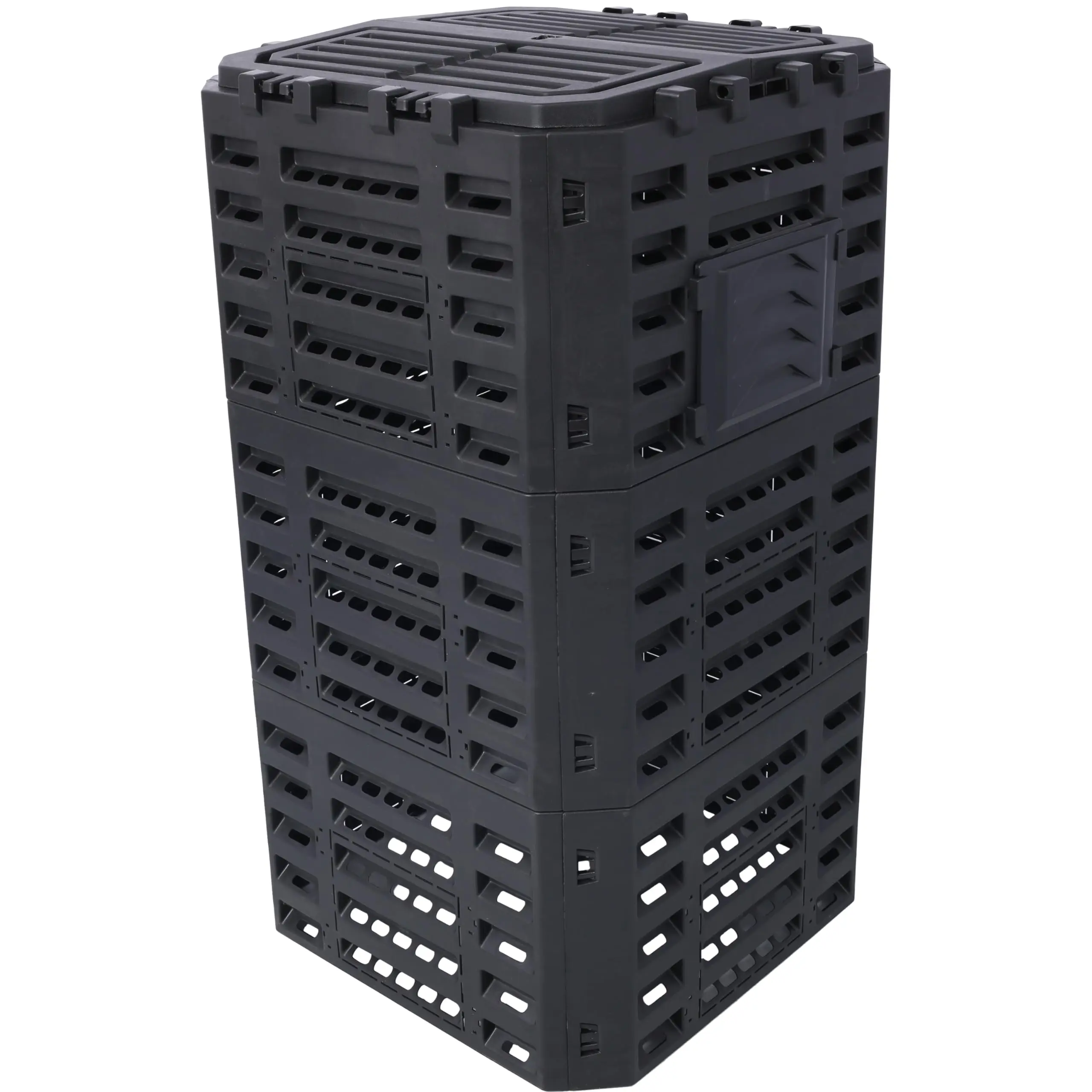 Outdoor Compost Bin – 132 Gallons (500L) Large Garden Compost Bin with Top Lid and Bottom Door BPA Free Material