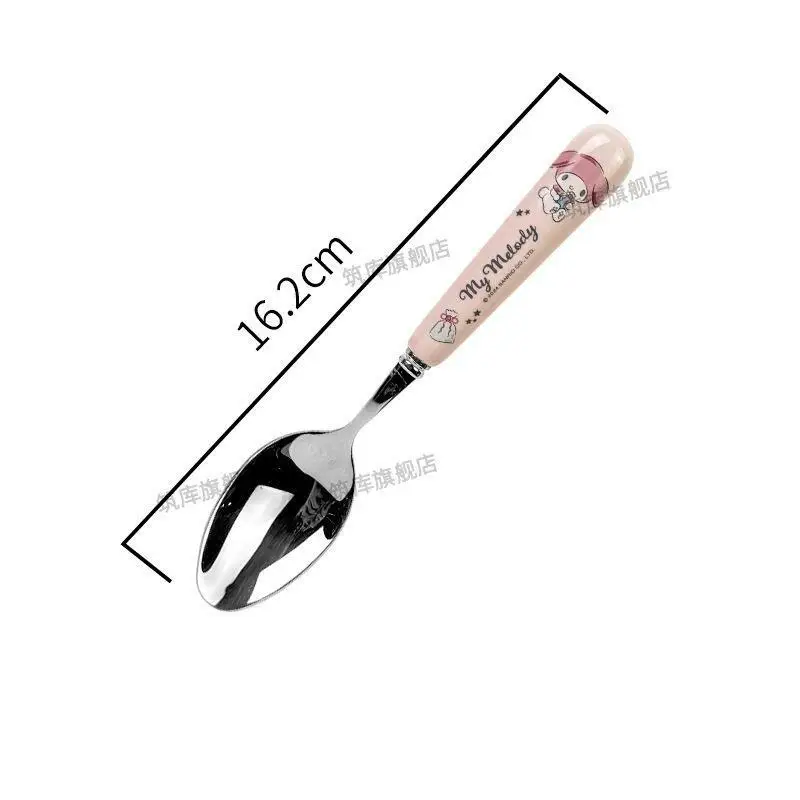 سانريو ماي ميلودي كورومي سينامورول شوكة ملعقة ضرب المنتج منتج جديد Kawaii الكرتون في الهواء الطلق المحمولة الكبار طالب لطيف