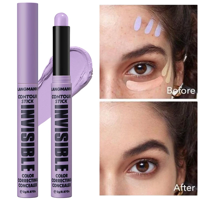 6 Colors Concealer Contour Pen Waterproof Moisturizing Long Lasting Full Cover Acne Dark Circles Concealer Stick Makeup Cosmetic