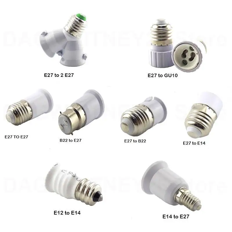 E27 to E14 GU10 B22 Lamp Base LED Corn Bulb light Light Holder Converter Socket Adapter Conversion Fireproof Material U26