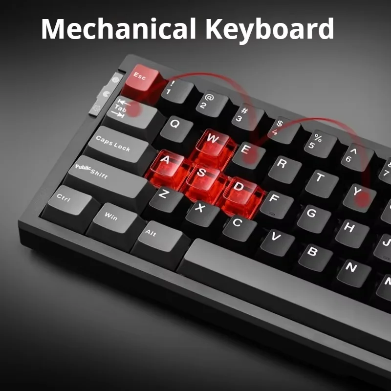 Teclado de eje magnético Rendimiento de disparo rápido Efecto de luz Rgb ajustable estable Uso de entretenimiento adecuado Teclado de oficina