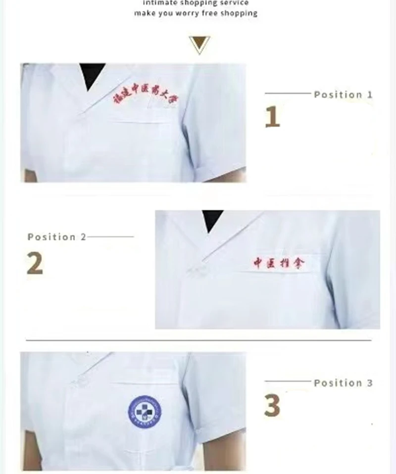 Women\'s Fashion Lab Coat Short Sleeve Doctor Nurse Dress Long Sleeve Medical Uniforms White Jacket with Adjustable Waist Belt