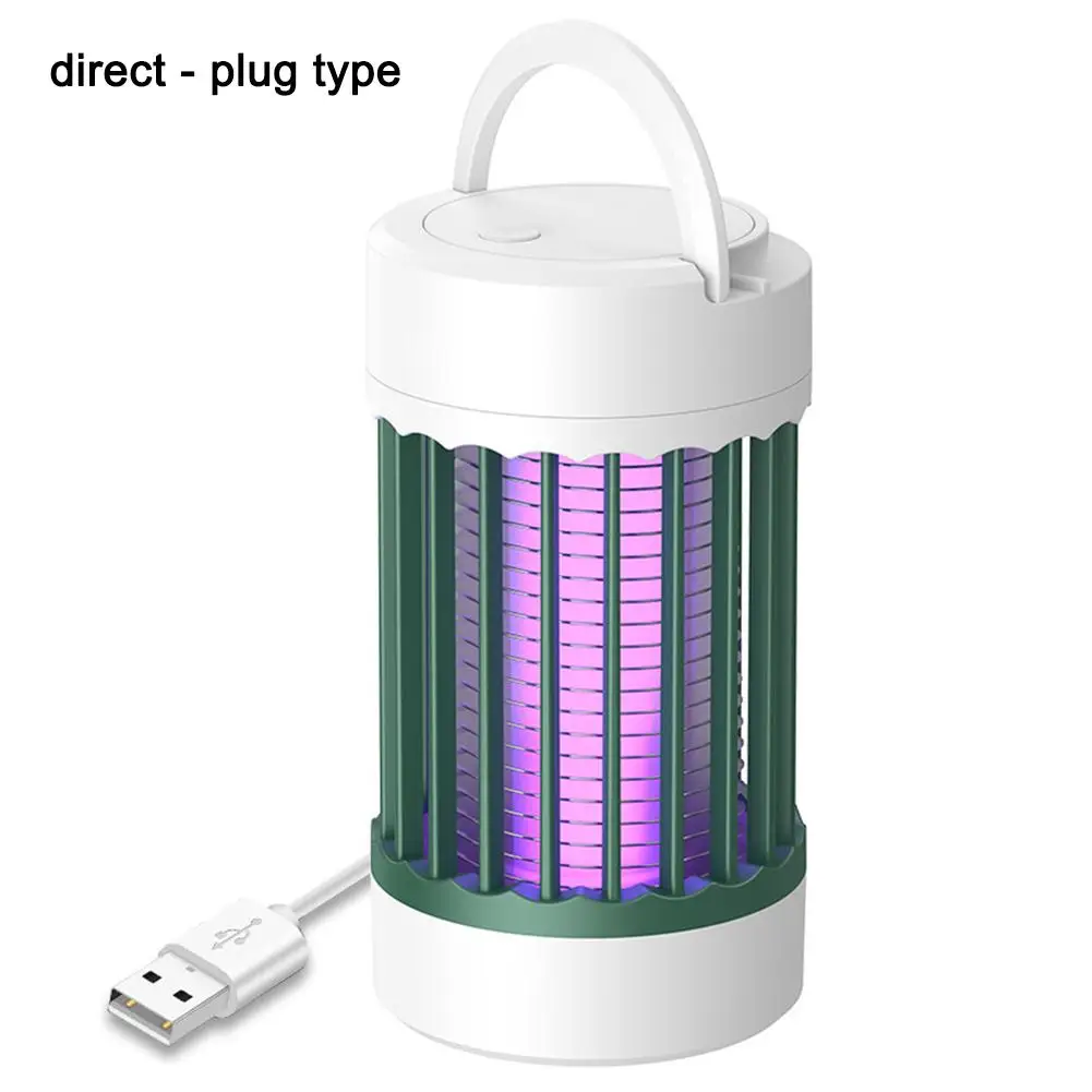 Lampe anti-moustiques à chargement 5V, choc électrique, anti-insectes, lumière UV pour chambre à coucher, Camping en plein air, piège anti-moustiques