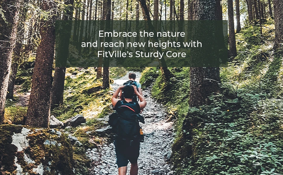 FitVille Outdoor Herren Wanderschuhe Extra Breiter Zehenbereich Trekkingschuhe Sneakers für Männer mit Rutschfester Sohle – Detail 3