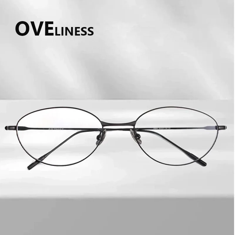 

Pure Titanium Cat Eye women's eyeglasses frames women glasses frame eyeglasses Metal Spectacles High Quality eyewear