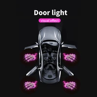 4pcs Door Light Logo LED Projector Car Door Step Courtesy Welcome Lights Cute Pattern Girl Gift Projection Light Festive Atmosphere Door Night Light 6
