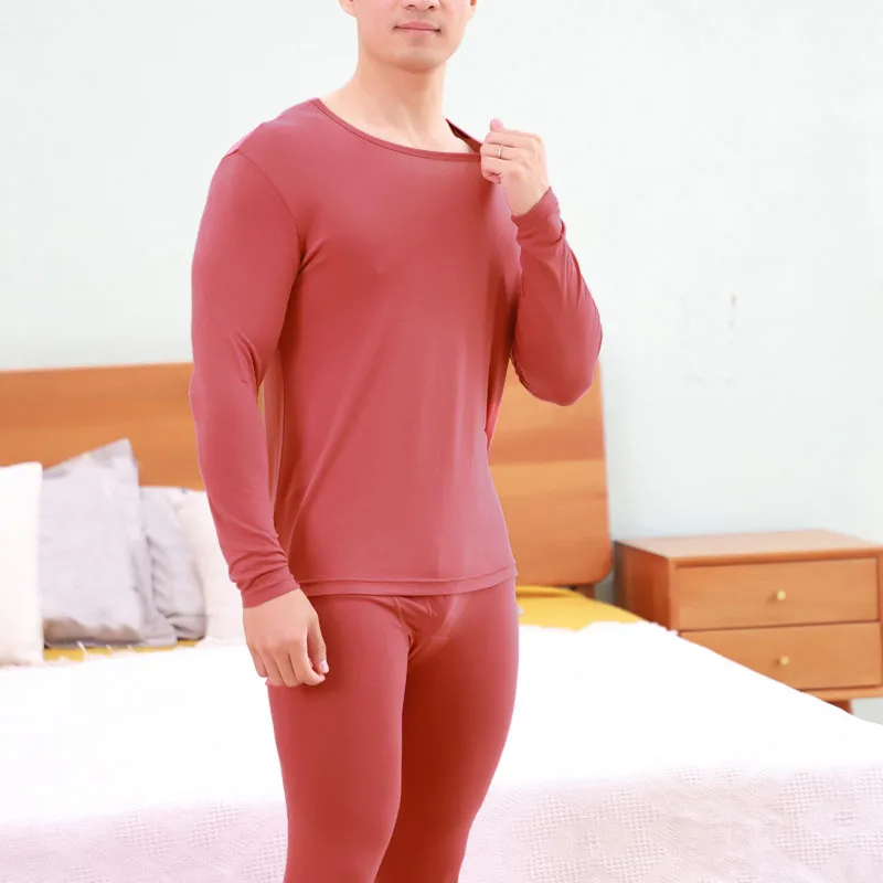 Plus Size 160kg Spring Autumn Thin Large Size High Elasticity Men Underwear Autumn Sets