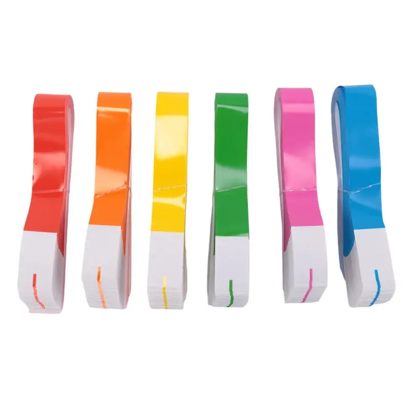 

AED5-600Pcs Waterproof Hand Bands Neon Wrist Bands For Events Concert Wristbands Adhesive Wristbands For Party