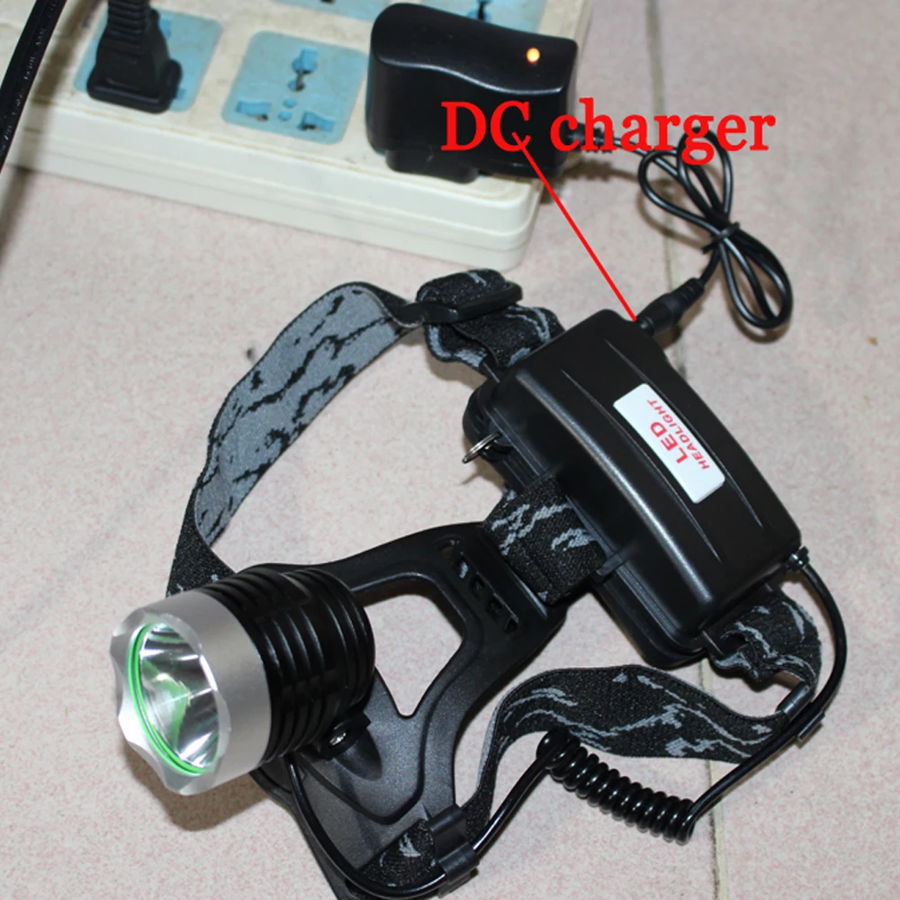 5000LM LED Headlight T6 Headlamp Waterproof 3 Modes Rechargeable Head Lamp Light Flashlight Torch +2x18650 Battery+Charger