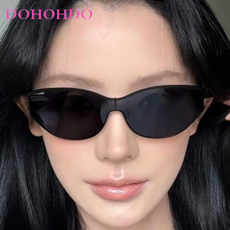 

Trendy Cyberpunk Y2K Cat Eye Women Sunglasses Luxury Brand Hip-hop Men Sunglass Outdoor Travel Driving Eyewear Lentes Очки UV400