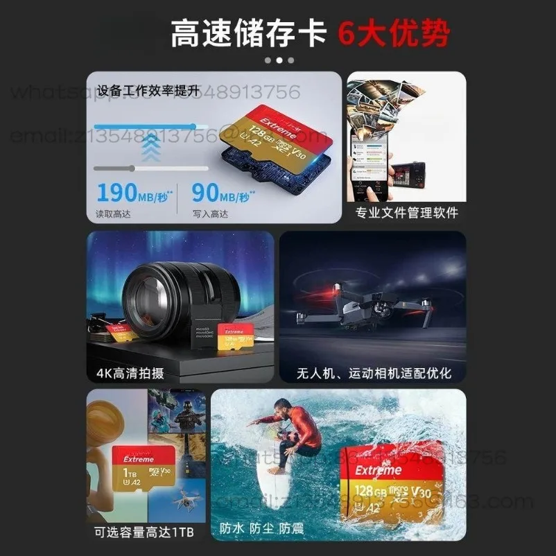 TF card 256g pocket3 action camera gopro memory card sd high speed card