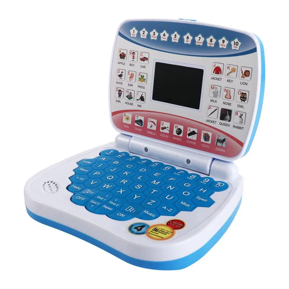 Máquina de aprendizagem eletrônica aprendizagem da língua inglesa mini criança computador portátil inglês com mouse portátil brinquedo criança brinquedos
