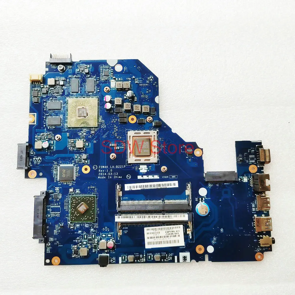 

For ACER Aspire E5-551 E5-551G Laptop Motherboard LA-B221P Mainboard Z5WAK LA-B221P A10 CPU R7 M265