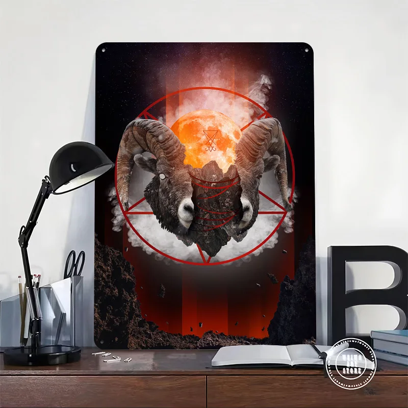 Journey to Hell 3D Texture Metal Poster Customized Wall Art Tin Sign Gift for Mancave Modern Home Decoration Ornaments Wand Deko