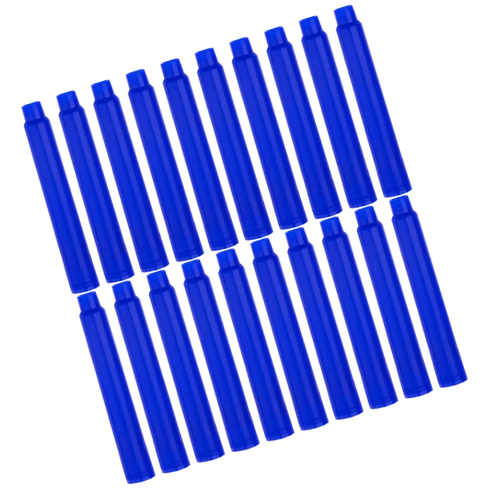 

100Pcs Refillable Fountain Pen Ink Refills 3.4mm Erasable Quick Dry Smooth Writing Ink for Journaling Calligraphy Office School