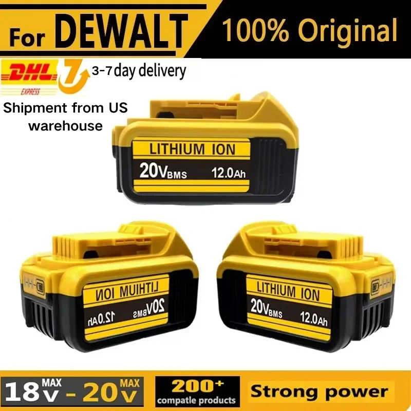 12.0Ah For Dewalt 20V Rechargeable Battery for Dewalt Cordle