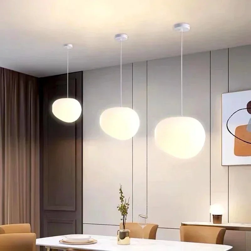 

Nordic Restaurant Pebble Chandelier Simple Creative Bar Bedside Bedroom Porch Aisle Shop Decorative Lamps