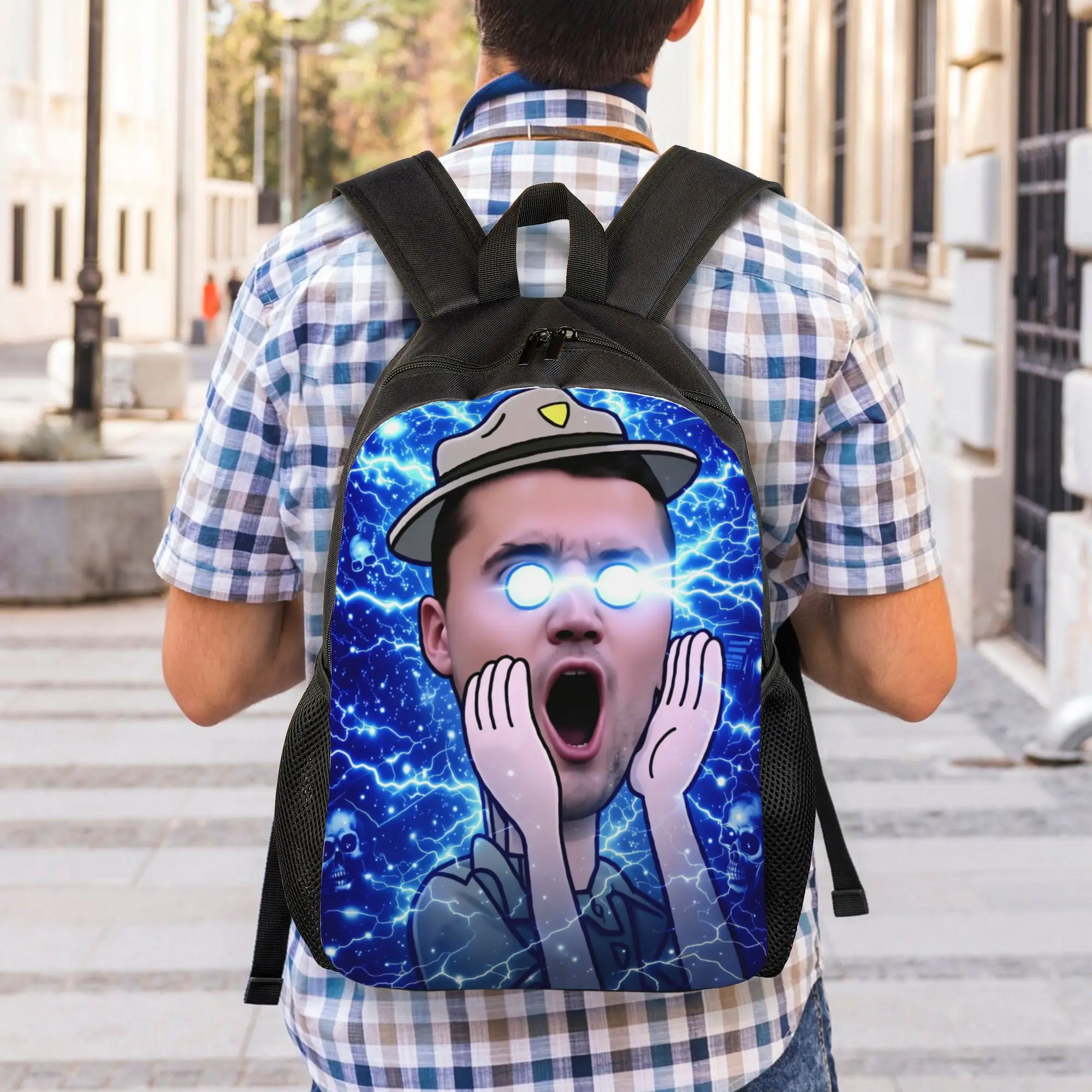 Funny Charlie Kirk Backpack  Outdoor Backpacks Male Designer Durable School Bags Cool Rucksack