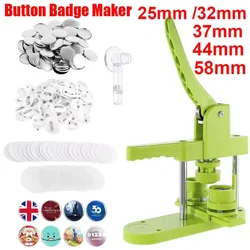 25mm 44mm 58mm Button Badge Maker Machine DIY Pin Button Maker Press Machine Badge Punch Press with Button Parts Circle Cutter